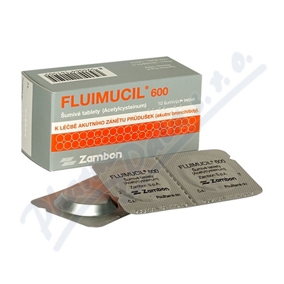 Fluimucil 600 por.tbl.eff.10x600mg