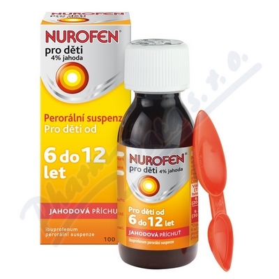 Nurofen pro děti 4% Jahoda por.sus.1x100ml