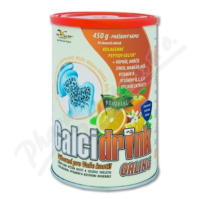 Calcidrink nápoj pomeranč 450g