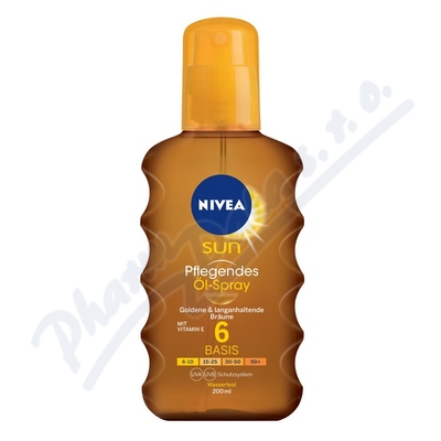 NIVEA SUN opalovací olej sprej OF6 200ml 80403