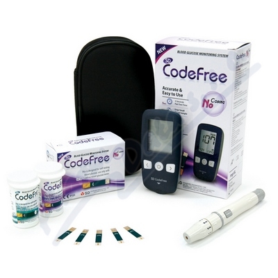 Glukometr AKCE SD-Codefree +50 proužků navíc