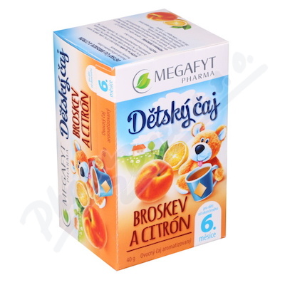 Megafyt Dětský čaj broskev a citrón 20x2g