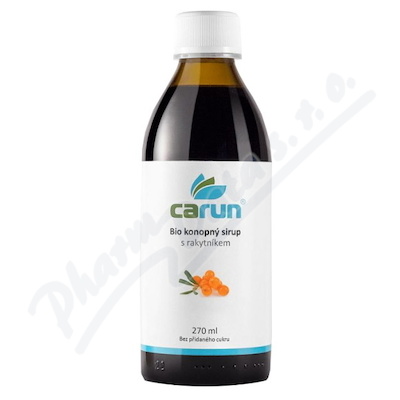 CARUN Konopný sirup s rakytníkem BIO 300ml