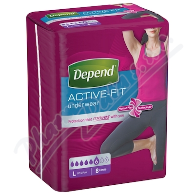 Depend Active-Fit inkont.kalh.ženy vel.L 8ks