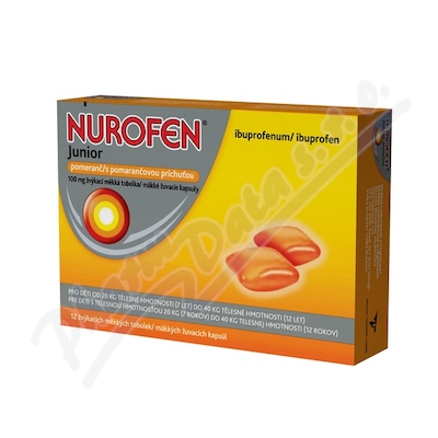 Nurofen Junior Pomeranč 100mg cps.mdm. 12ks