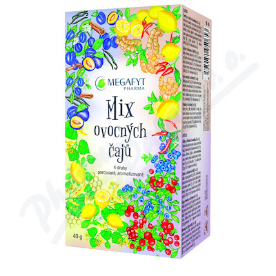 Megafyt Mix ovocných čajů 4 druhy (24x2g)