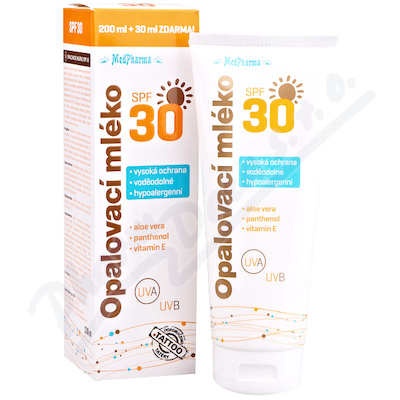 MedPharma Opalovací mléko SPF30 200ml+30ml ZDARMA