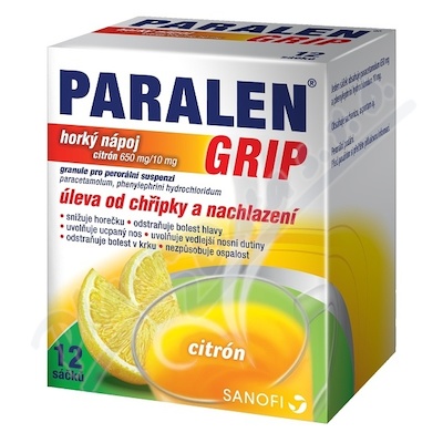 Paralen Grip Horký Nápoj citron por.gra.sus. 12