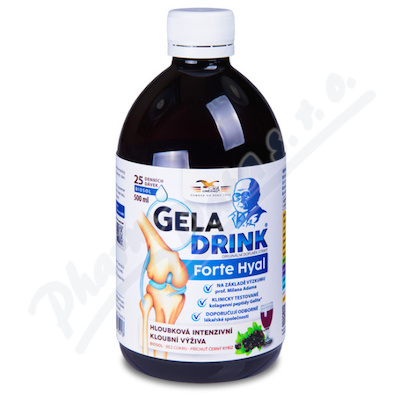 Geladrink FORTE HYAL biosol černý rybíz 500ml