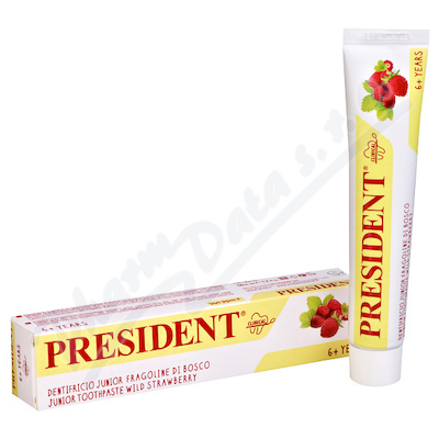 PRESIDENT zubní pasta gel děti 6+let jahoda 50ml