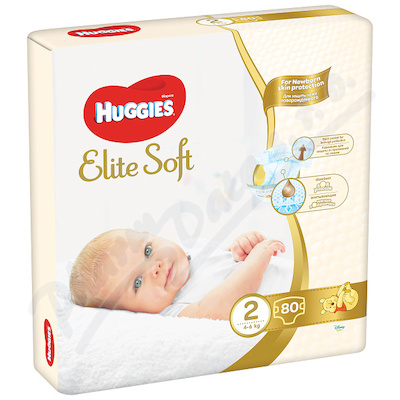 HUGGIES Elite Soft 2 4-6kg 80ks