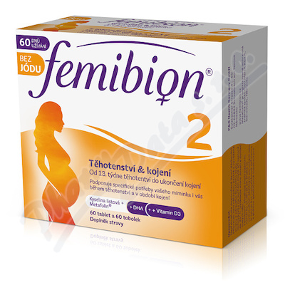 Femibion 2 Těhotenství tbl. 60 + tob. 60 bez jódu