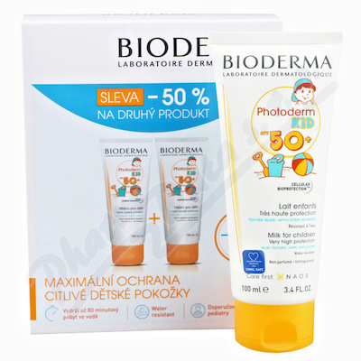 BIODERMA Photoderm KID mléko SPF50+ 100ml 1+1