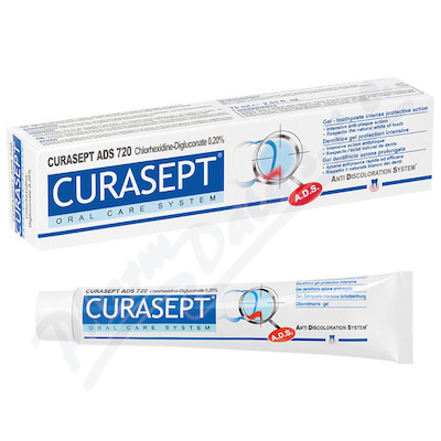 CURASEPT ADS 720 gelová zubní pasta 0.20%CHX 75ml