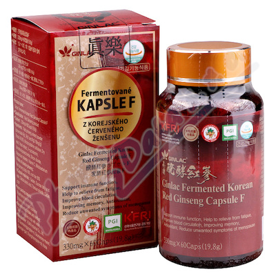 Ginlac Korejský červený ženšen kapsle F cps.60