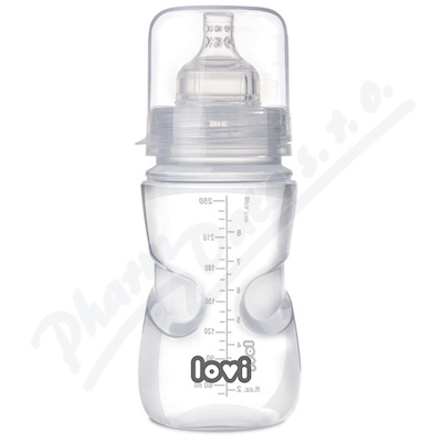 LOVI Samosterilizující láhev 250ml Super vent 3m+