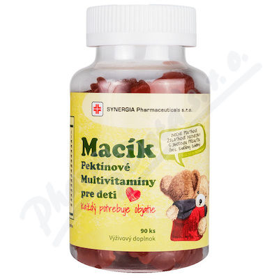 Macík Pektinové multivitaminy pro děti 90ks