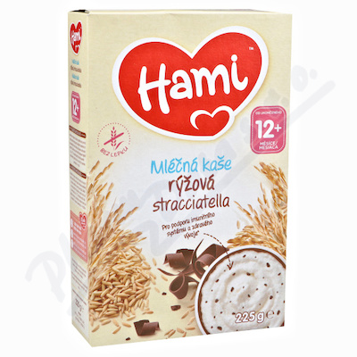 Hami mléčná kaše rýžová stracciatella 225g 12M