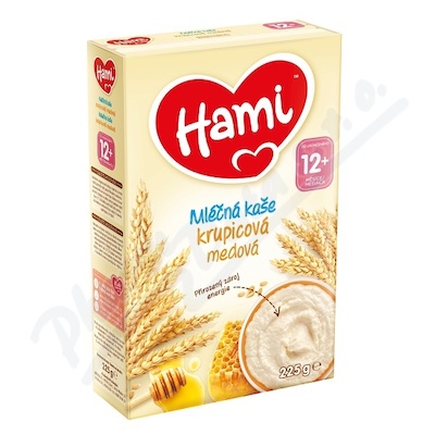 Hami ml.kaše krupicová medová 225g 12M