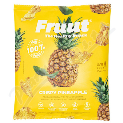 Fruut Sušené ananasové křupavé plátky 20g