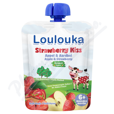 Loulouka Strawberry Kiss kapsička BIO 90g 6M