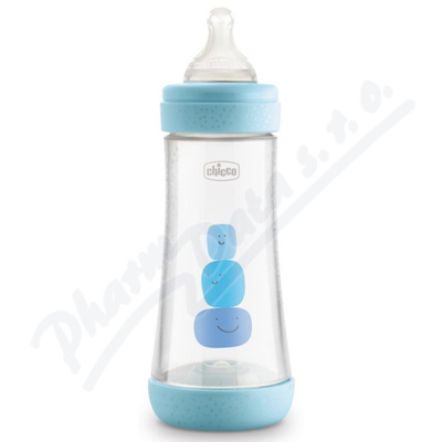 CHICCO Láhev Perfect 5 silikon 300ml chlapec