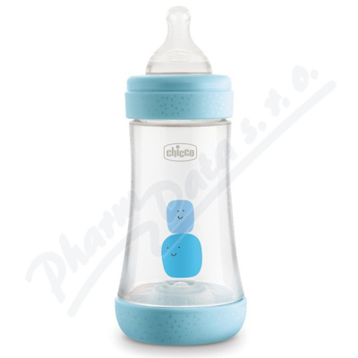 CHICCO Láhev Perfect 5 silikon 240ml chlapec