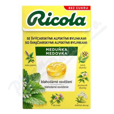 RICOLA Meduňka bez cukru 40g