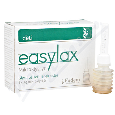 Easylax Mikroklystýr děti Glycerol heřm.sléz 2x3g