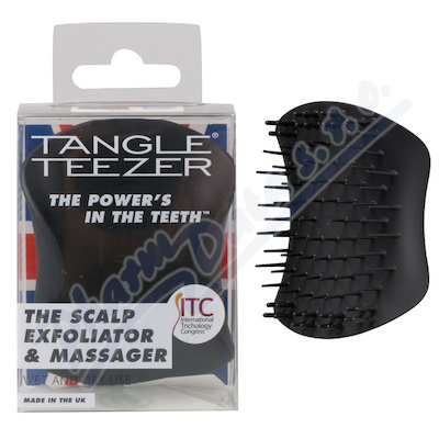 Tangle Teezer Scalp Exfoliator&Massager čer.kartáč