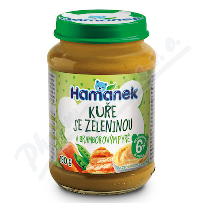 Hamánek Kuře se zeleninou a bramb.pyré 190g 6m+