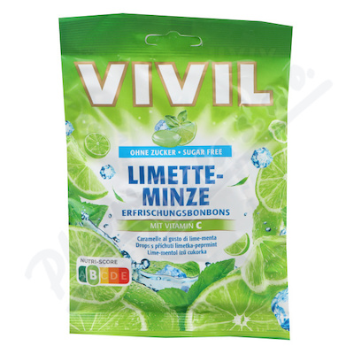 Vivil Limetka-peprmint+vit.C bez cukru 60g