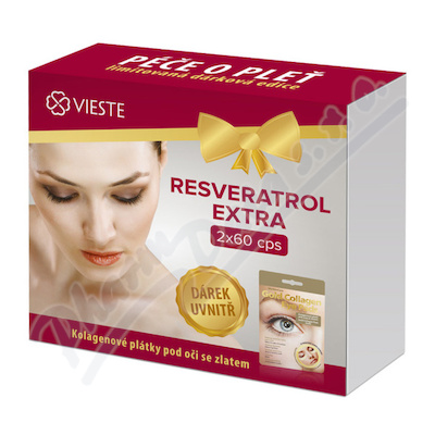 Vieste Resveratrol Extra cps.2x60+dárek