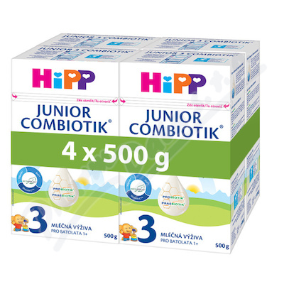 HiPP 3 Junior Combiotik mléčná výživa 4x500g