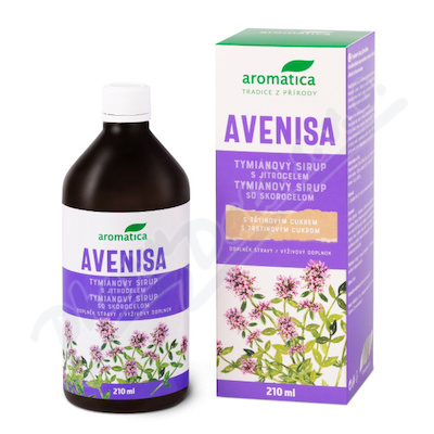 AROMATICA Avenisa tymiánový sirup+jitrocel 210ml