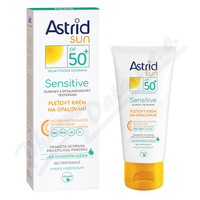 Astrid SUN Sensitive opal.krém pleťový OF50+ 50ml