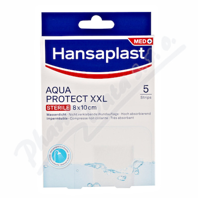 Hansaplast Aquaprotect XXL elas.náplast 8x10cm 5ks