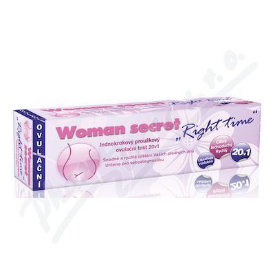 Ovulační test Woman secret Right time 20ks