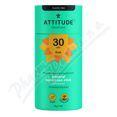 ATTITUDE Dětská ochranná tyčinka na tělo SPF30 85g