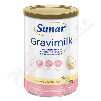 Sunar Gravimilk s příchutí vanilka 450g