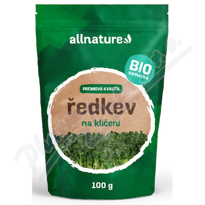 Allnature Semínka na klíčení ředkev BIO 100g