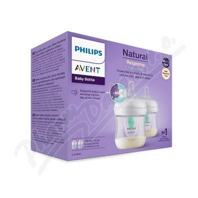 Philips AVENT Láhev Nat.Resp.vent.AF 125ml 0m+ 2ks