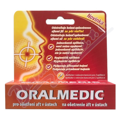 Oralmedic pro ošetření aft v ústech 2x0.2ml
