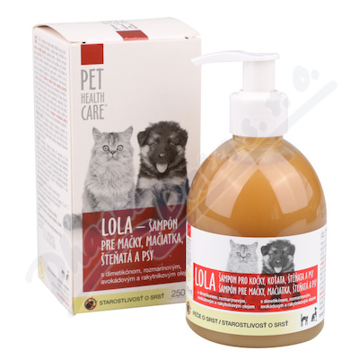 PET HEALTH CARE LOLA šamp. kočky/psy s dávk. 250ml