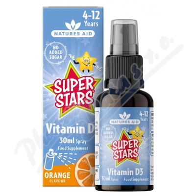 Vitamin D3 ve spreji pro děti 4-12 let pomer. 30ml