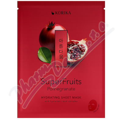 KORIKA SuperFruits Hydr.Sheet Mask Pomegranate 25g