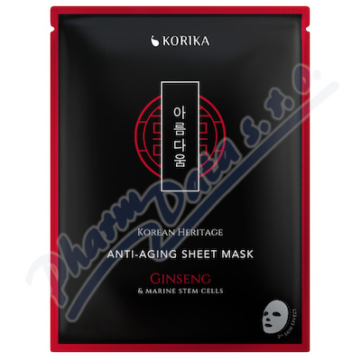KORIKA Kor.Herit.Anti-aging Sheet Mask Ginseng 25g