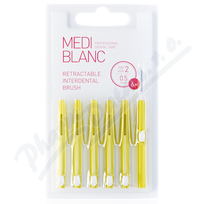 MEDIBLANC Retractab.Interdental Brush s.2 0.5 6ks