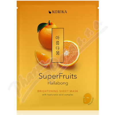 KORIKA SuperFruits Brighten.Sheet Mask Hallab.25g