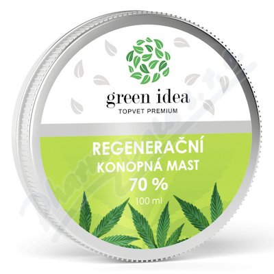 Green idea Regenerační konopná mast 70% 100ml